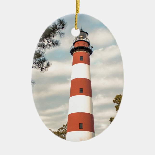 Assateague Island. Ceramic Tree Decoration (Front)