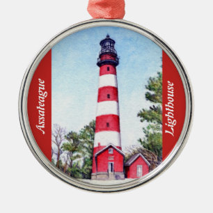 Assateague Island Lighthouse Metal Ornament