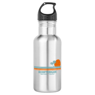 Assateague Island Maryland Virginia Sun Palm Trees 532 Ml Water Bottle