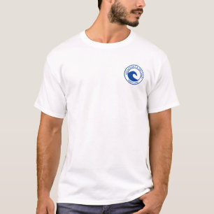Assateague Island MD Blue Ocean Wave Circle Design T-Shirt