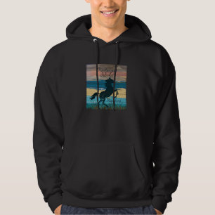 Assateague Island MD Wild Horses Nautical Coastal Hoodie