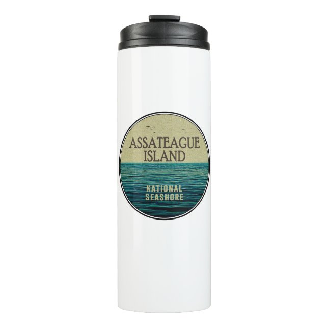 Assateague Island National Seashore Ocean Birds Thermal Tumbler (Front)