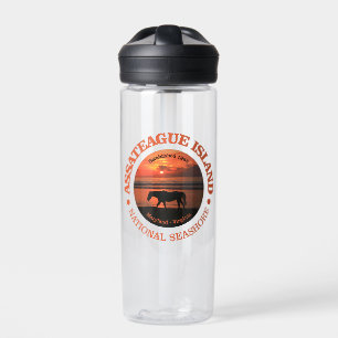 Assateague Island National Seashore Sticker Water Bottle