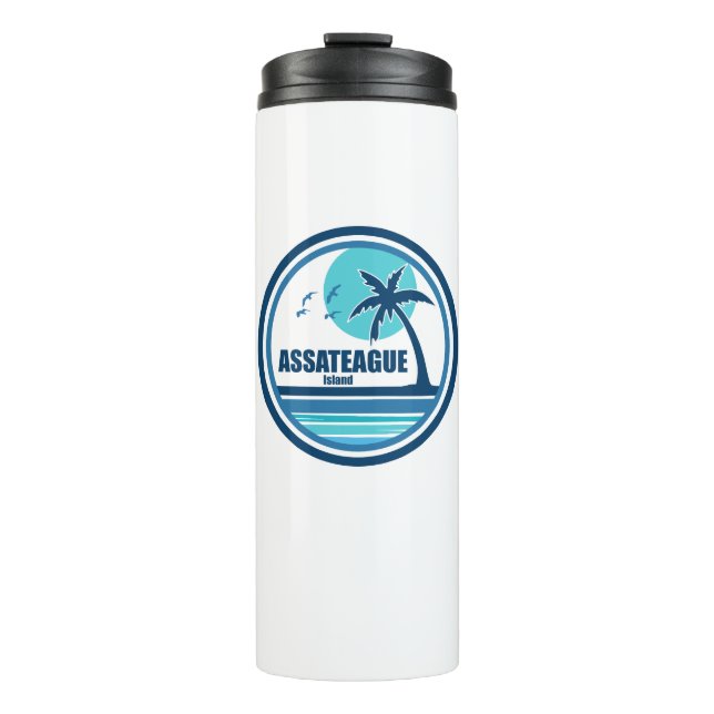 Assateague Island Palm Tree Birds Thermal Tumbler (Front)