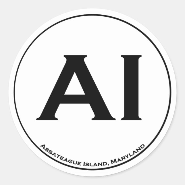 Assateague Island Stickers (Front)