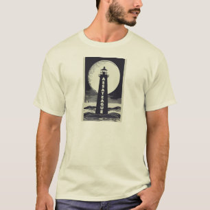 Assateague Lighthouse Virginia Moon T-Shirt