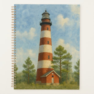 Assateague Lighthouse Watercolor Planner