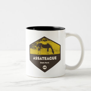 Assateague State Park Maryland Two-Tone Coffee Mug