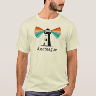 Assateague Virginia Lighthouse Rainbow T-Shirt