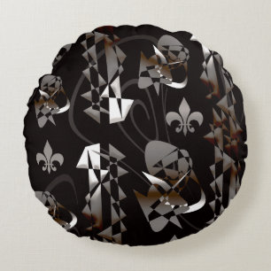 Assault on the Medieval Castle 4 Round Cushion
