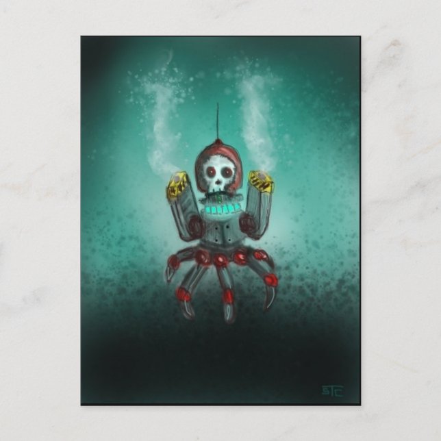 Assault robot postcard (Front)