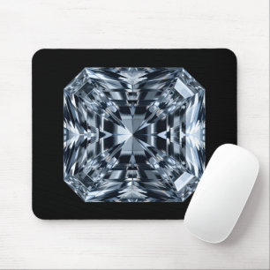Asscher-Cut Diamond Macro – Hall of Mirrors Mouse Pad