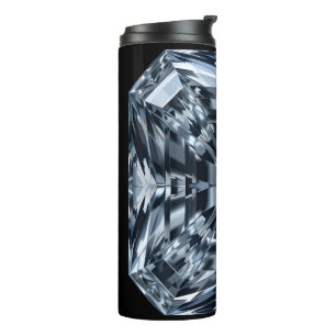 Asscher-Cut Diamond Macro – Hall of Mirrors Thermal Tumbler