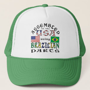 Assembled in USA Using Brazilian Parts  Trucker Hat