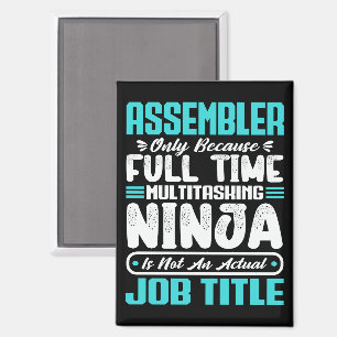 Assembler Job Title Profession Funny Assembling Magnet
