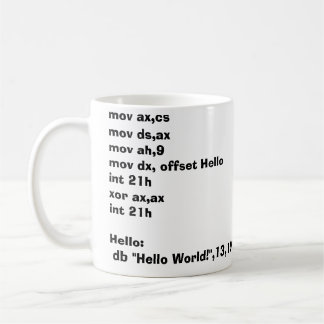 Assembler Mug HelloWorld!