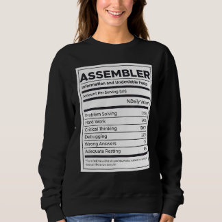 Assembler Nutrition Information Sweatshirt
