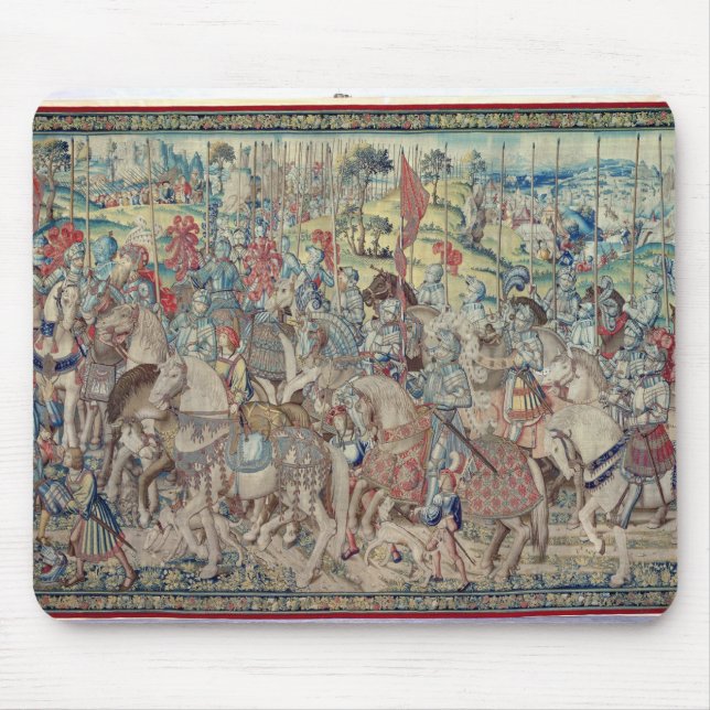 Assembling the Riders, from the tapestry of 'David Mouse Pad (Front)