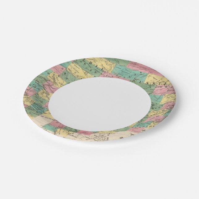 Assembly Map of Asia Paper Plate (Angled)