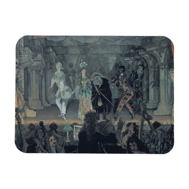 Assembly of Free Masons before the Initiation of a Magnet (Horizontal)