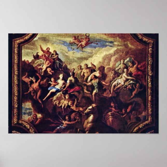 Assembly Of The Gods On Mount Olympus Poster (Front)