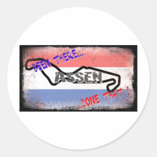 Assen - Been there done that Classic Round Sticker