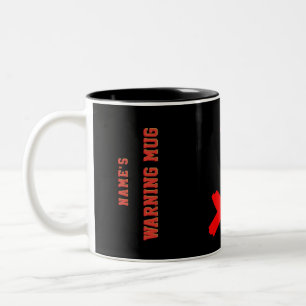 Assertive Just No Personalised Warning Mug 
