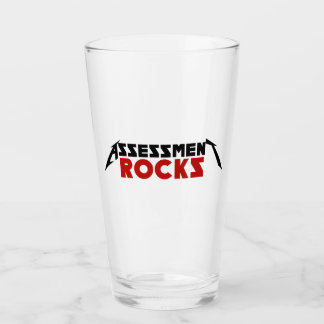 Assessment Rocks Beverage Glass