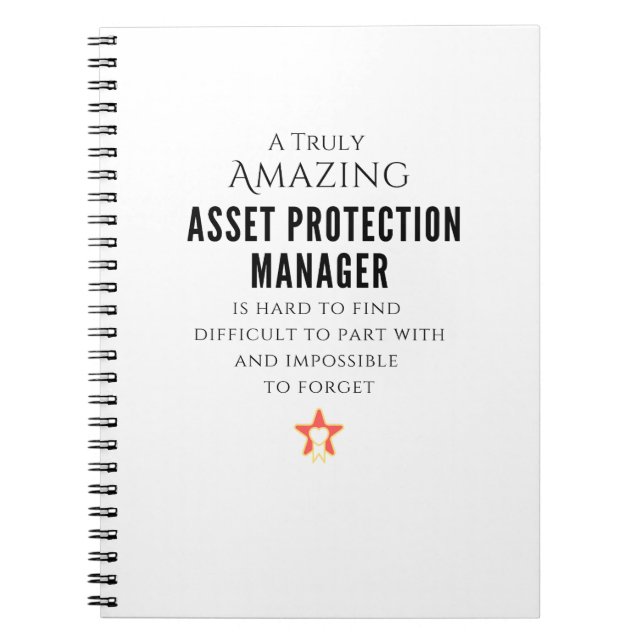 Asset Protection Manager Notebook (Front)
