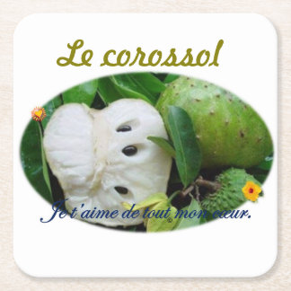 Assiette en carton square paper coaster