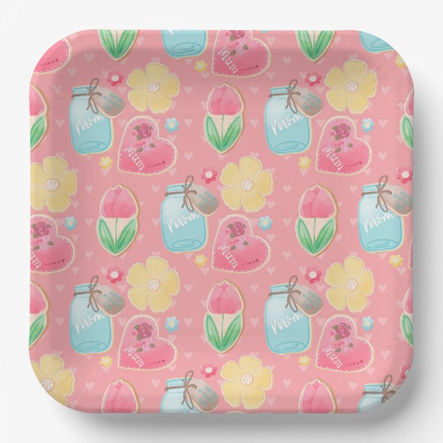 Assiettes en carton Mummy Paper Plate (Front)