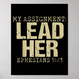 Assignment lead ephesians 5_23 christian faith poster