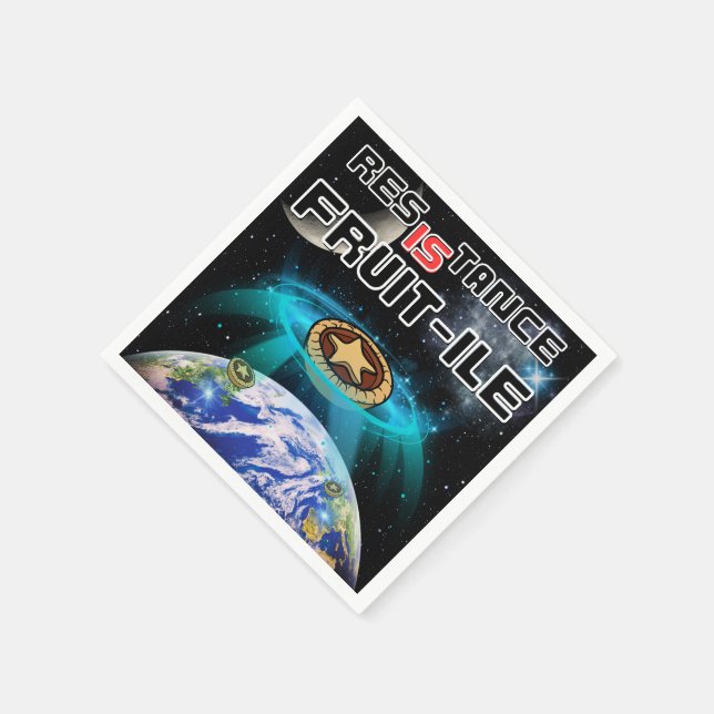 Assimilation of Earth's Mince Pies Napkin (Corner)