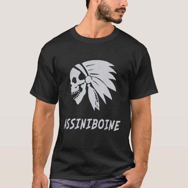 Assiniboine Native American Indian Born Freedom Ev T-Shirt (Front)
