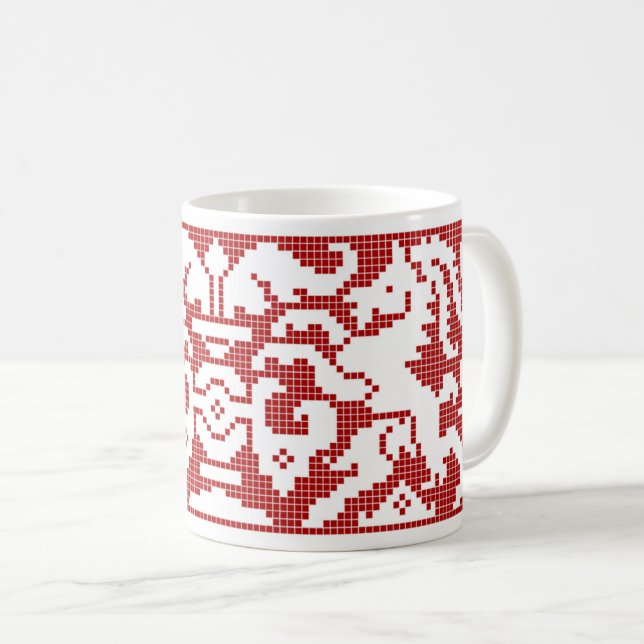 Assisi-Style Goats Coffee Mug (Front Right)