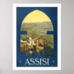 Assisi Travel Poster