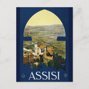 Assisi Vintage Saint Francis Italian Postcard