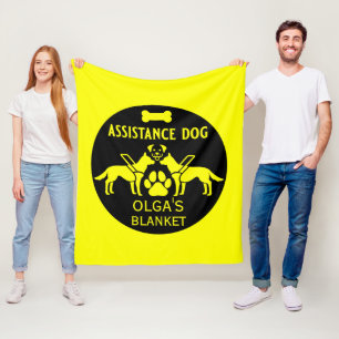 Assistance Dog Gifts Fleece Blanket