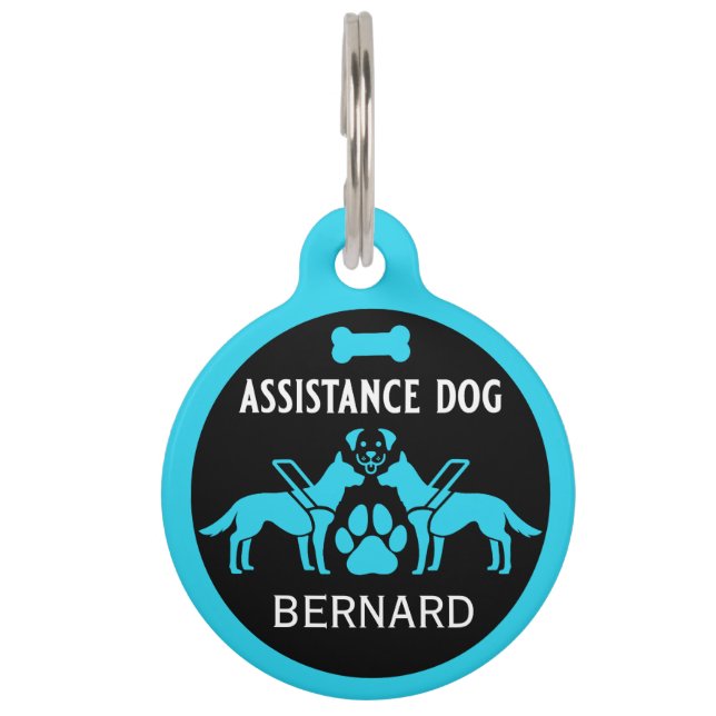 Assistance Dog Gifts Pet Tag (Front)