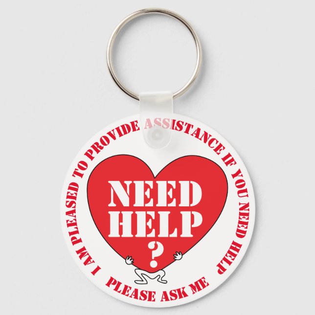 ASSISTANCE/HELP PROVIDER SYMBOL KEY RING (Front)