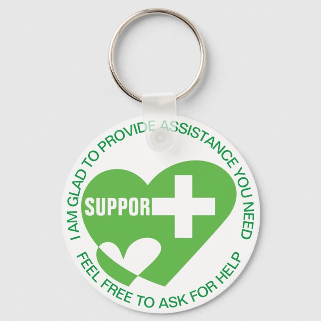 ASSISTANCE/HELP PROVIDER SYMBOL KEYCHAIN (Front)