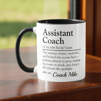 Assistant Coach Definition Custom Appreciation Mug