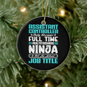 Assistant Controller Multitasker Job Title Skills Ceramic Ornament