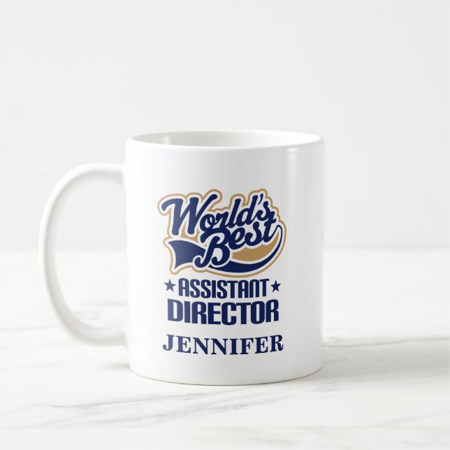 Assistant Director Personalised Mug Gift (Left)