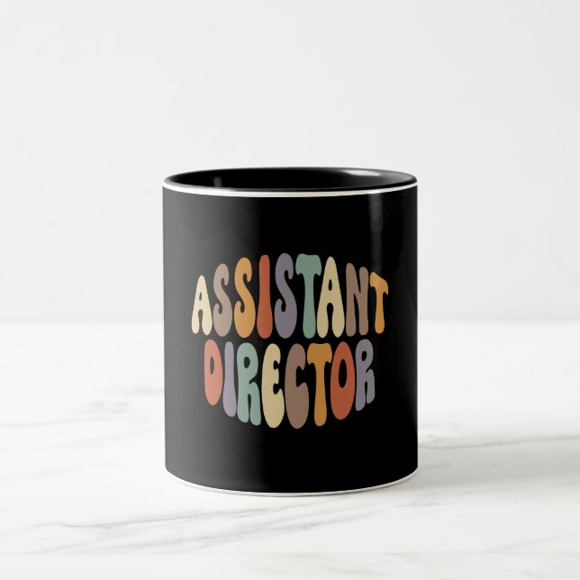 Assistant Director Proud Career Profession Two-Tone Coffee Mug (Center)