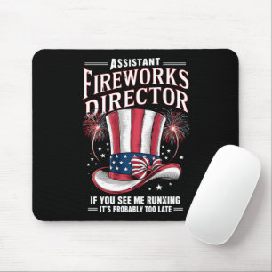 Assistant Fireworks Director USA 4th Of July Mouse Pad