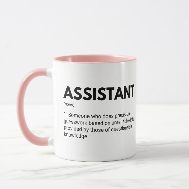 Assistant Funny Work Definition Mug (Left)