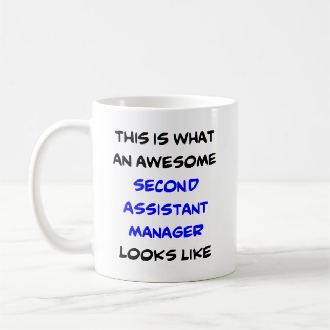 assistant manager, second, awesome coffee mug (Left)