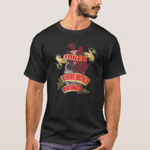 Assistant Portfolio Manager Inked Skull & Red Rose T-Shirt