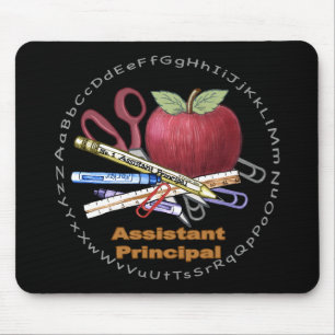 Assistant Principal black mouse pad